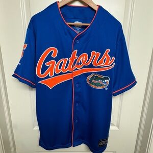 NEW Florida Gators Jersey Mens LARGE Baseball Style NCAA March Madness